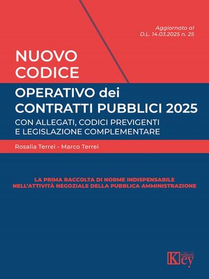 cover image of Nuovo Codice operativo dei contratti pubblici 2025